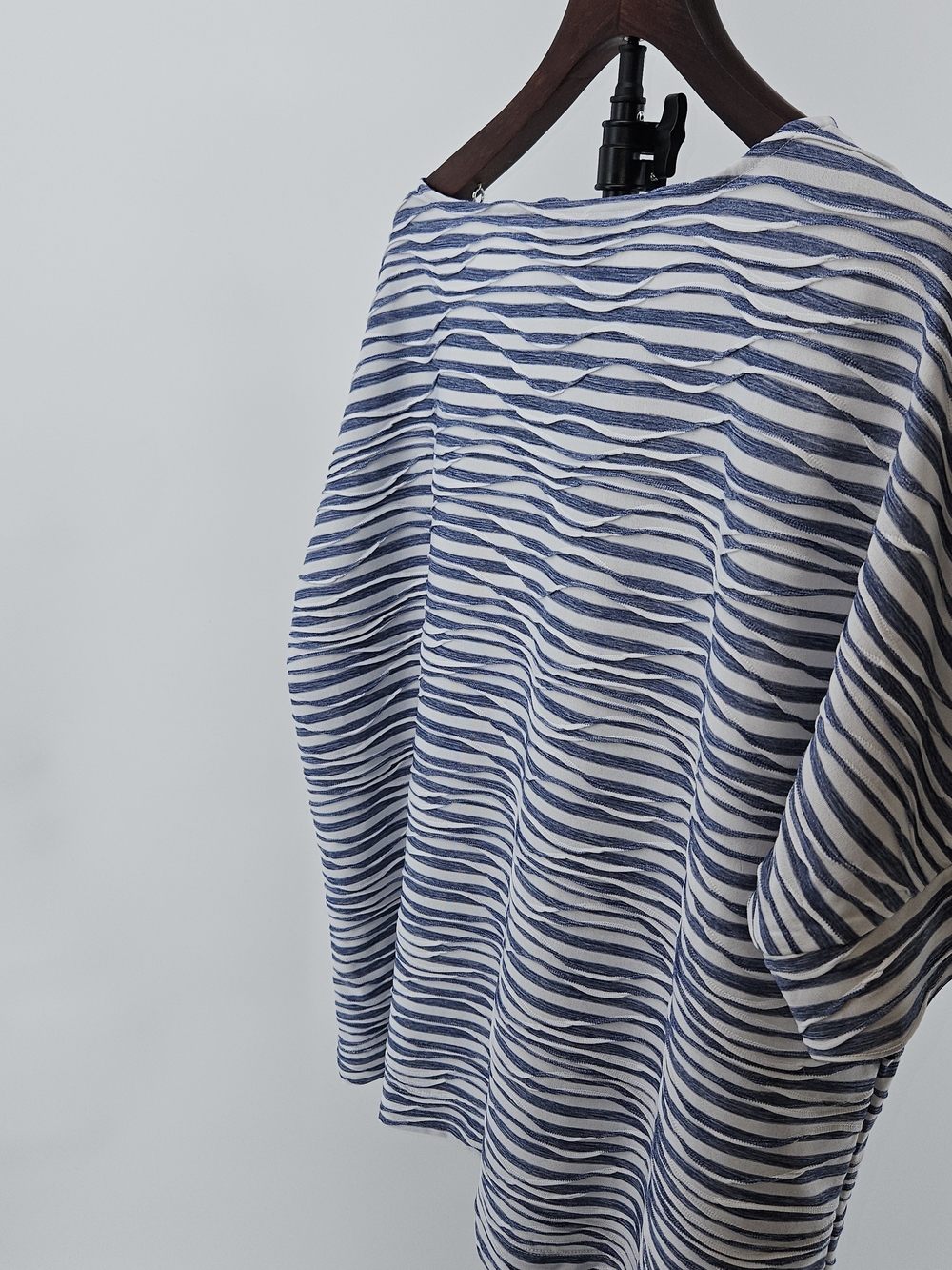 Chico's Navy and White Striped Women's Top